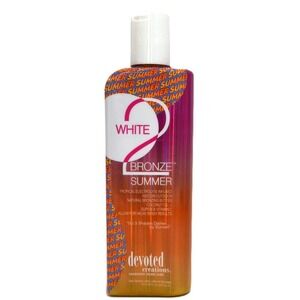 Devoted Creations White 2 Bronze Summer Tanning Lotion Indoor Outdoor 8.5 oz